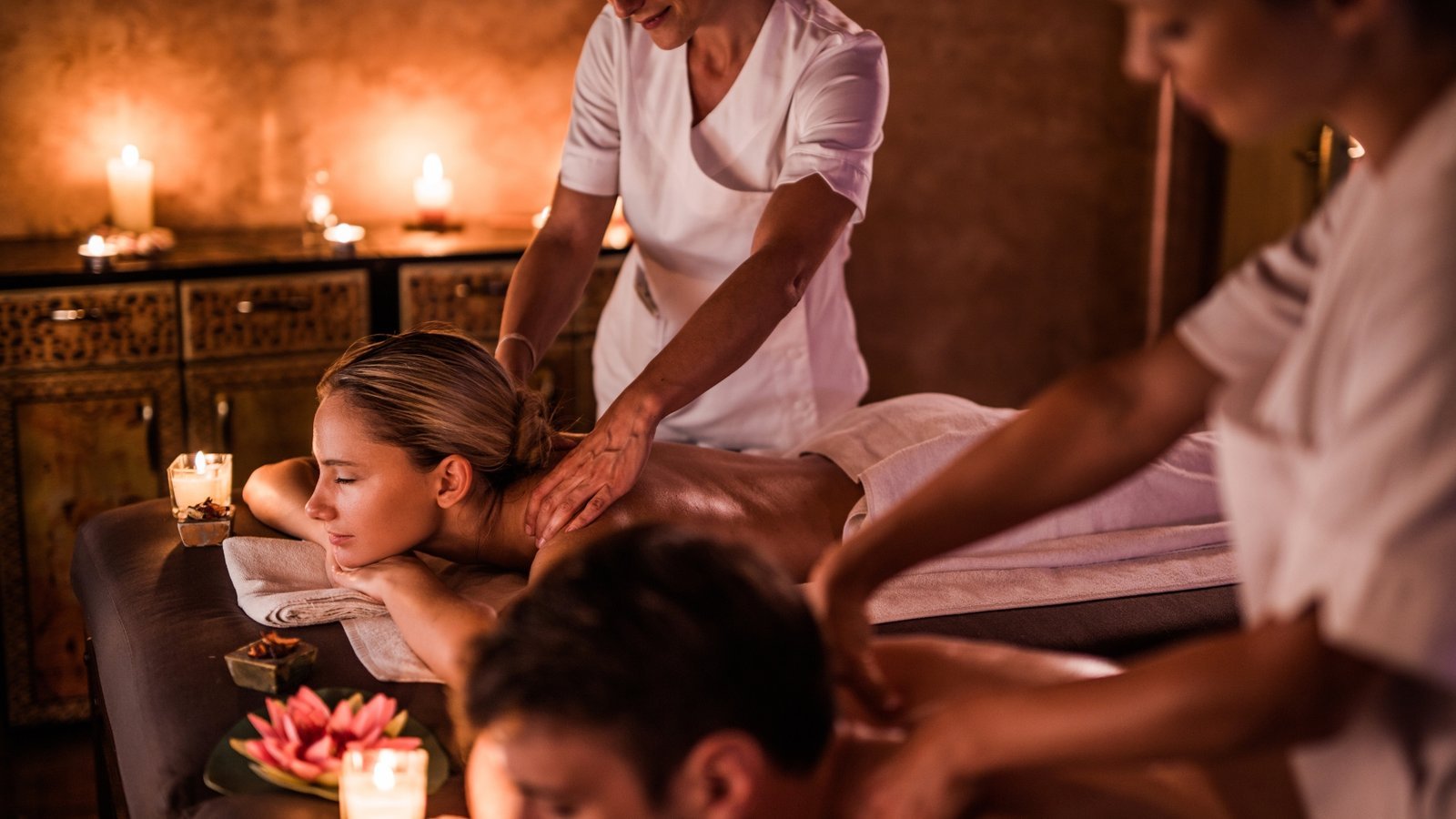 Lush Thai Spa relaxing treatment room